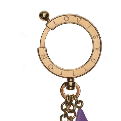 Louis Vuitton Brass Enamel Cosmic Blossom Bag Charm Violet 3 of 3