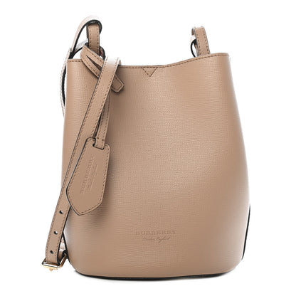 Burberry Calfskin Small Lorne Bucket Crossbody Natural 1 of 12