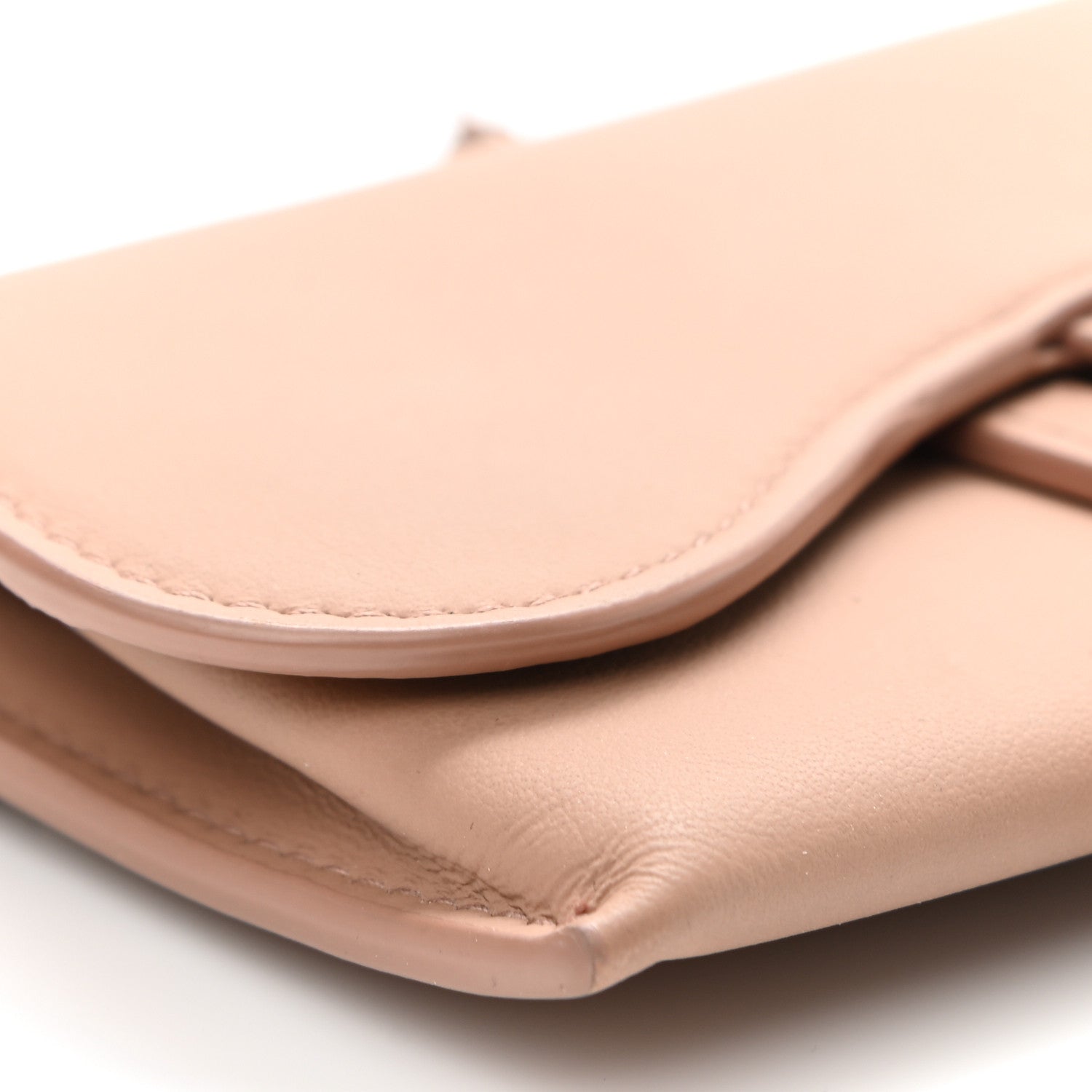 Christian Dior Ultra Matte Calfskin Nano Saddle Chain Pouch Rose Des Vents 9 of 13