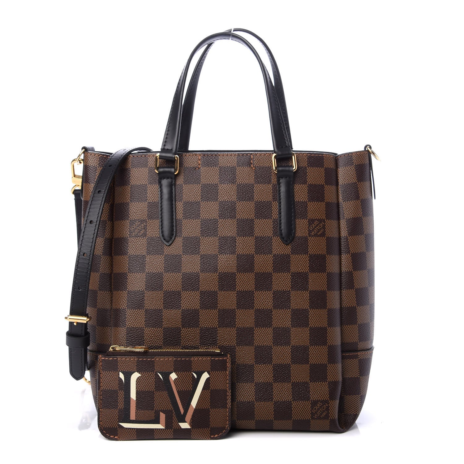 Louis Vuitton Damier Ebene Belmont PM Black 1 of 11