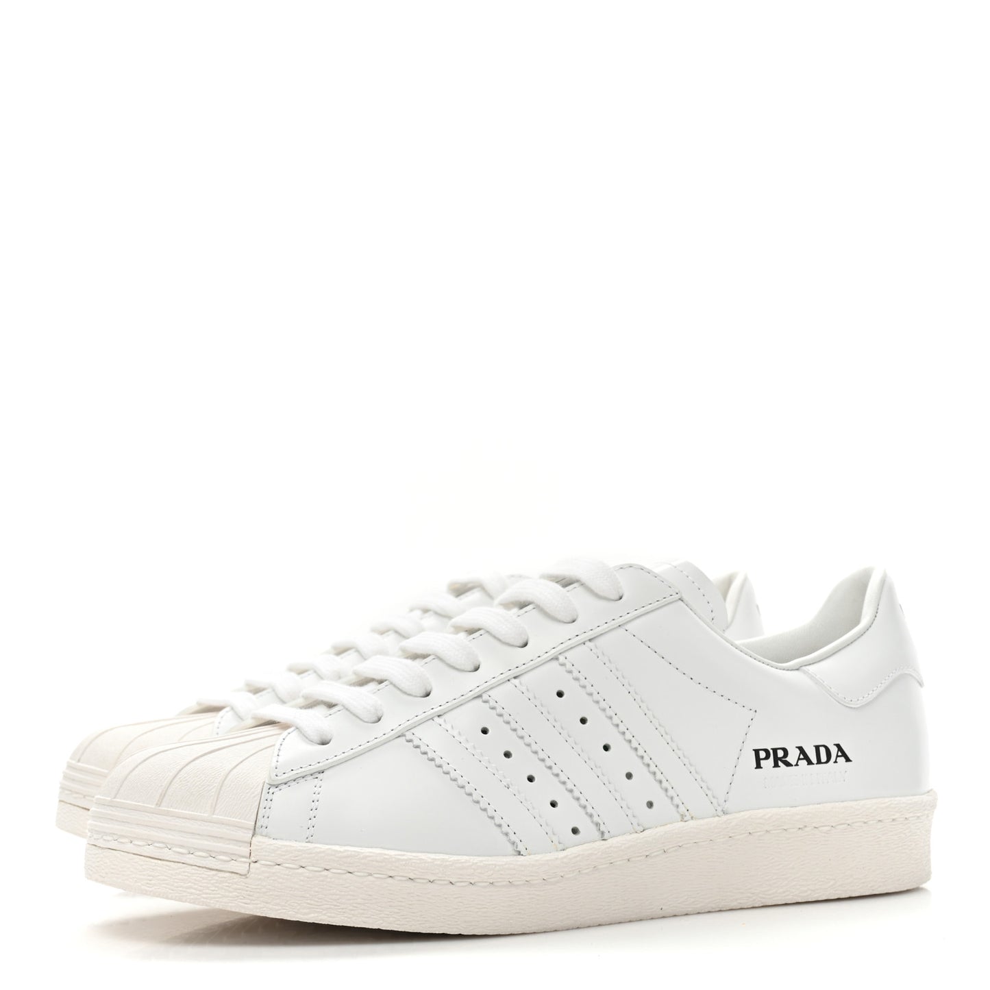 X ADIDAS Calfskin Mens Superstar 450 Low Top Sneakers 8 White