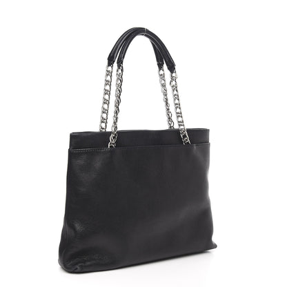 Chanel Caviar Large CC Tuck Tote Black 3 of 11