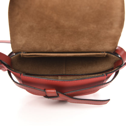 Loewe Grained Calfskin Mini Gate Crossbody Bag Scarlet Burnt Red 5 of 9
