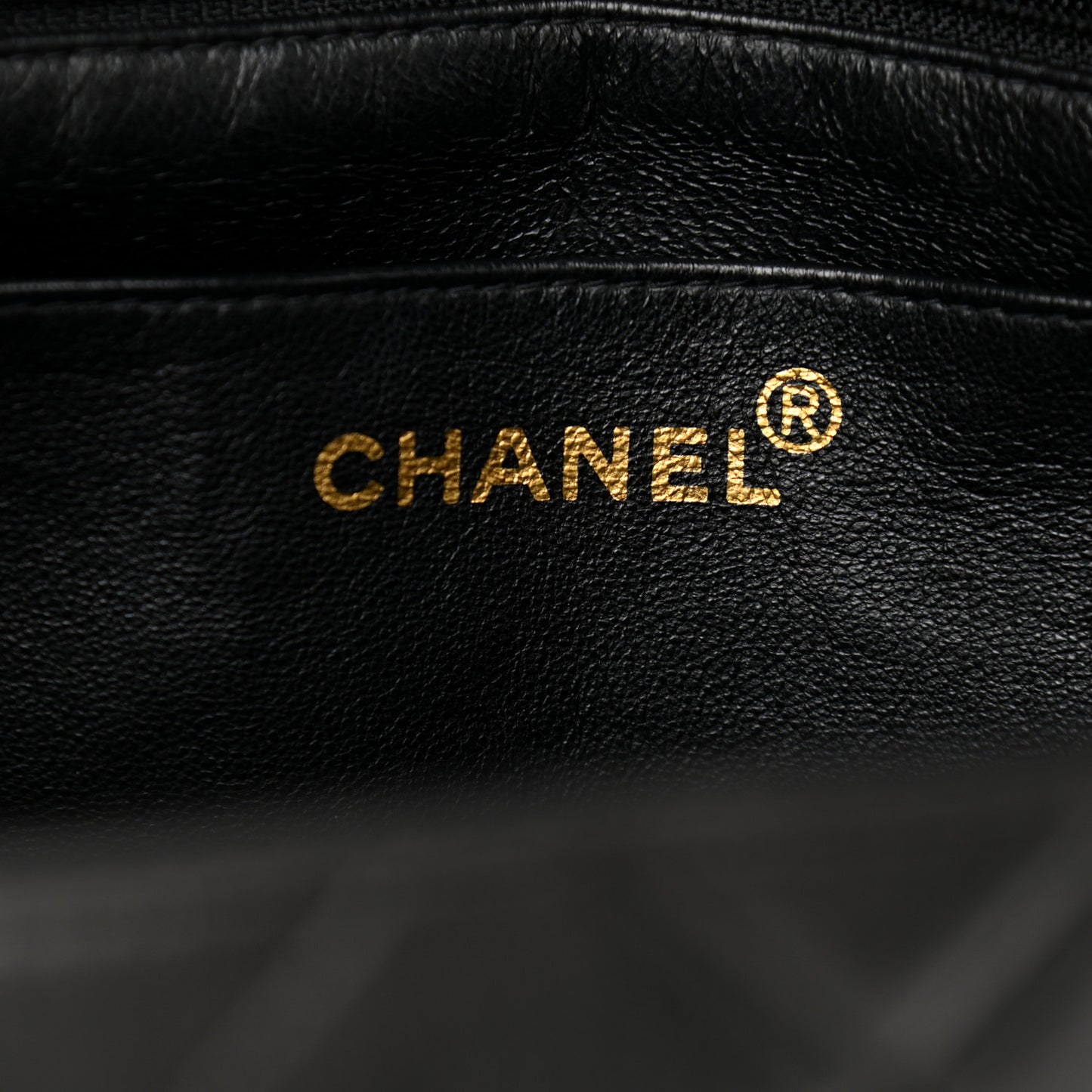 Lambskin Quilted CC Flap Shoulder Bag Black