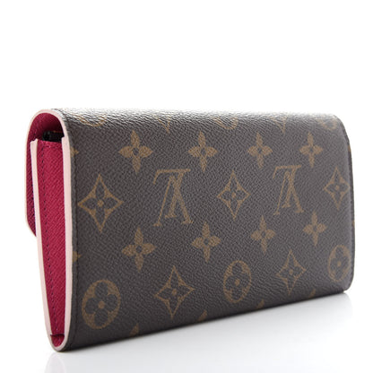 Louis Vuitton Monogram Bloom Flower Emilie Wallet 3 of 8
