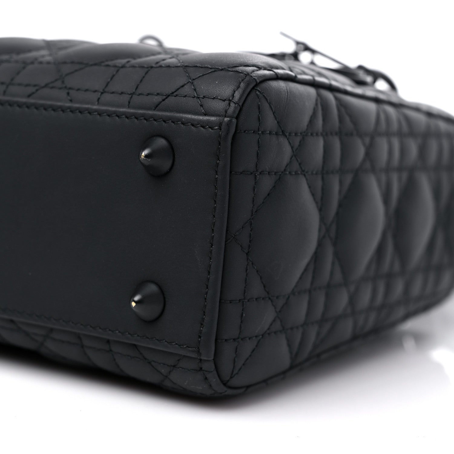 Christian Dior Ultra Matte Calfskin Cannage Small My ABCDior Lady Dior Black 9 of 14