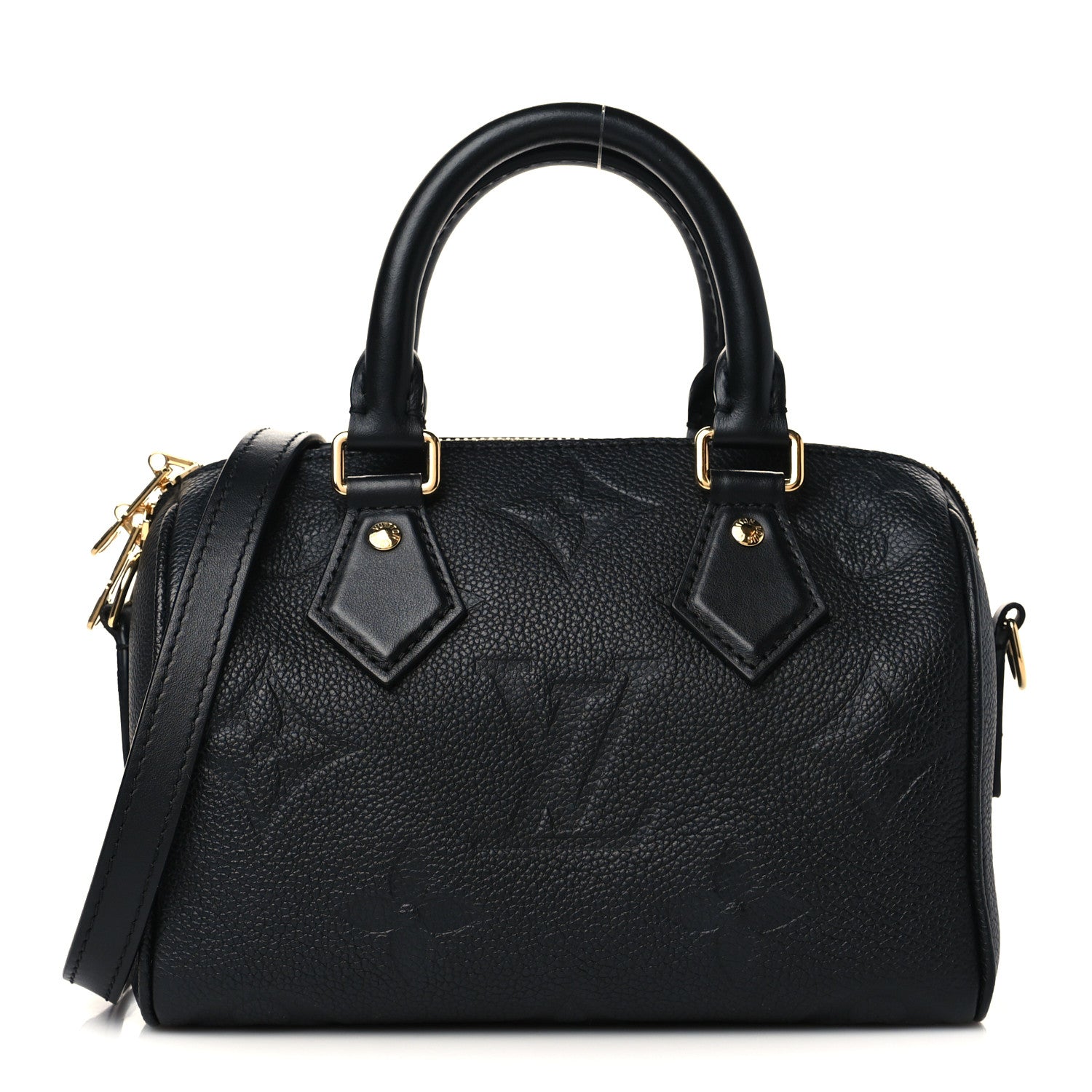 Louis Vuitton Empreinte Monogram Giant Speedy Bandouliere 20 Black 1 of 6
