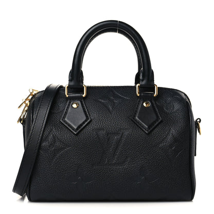 Louis Vuitton Empreinte Monogram Giant Speedy Bandouliere 20 Black 1 of 6