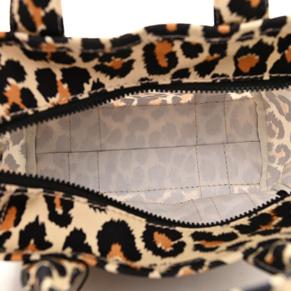 Marc Jacobs Cotton Canvas Leopard Print Mini The Traveler Tote Bag 5 of 9