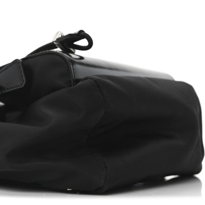 Prada Nylon Brushed Calfskin Mini Sling Backpack  Black 9 of 10