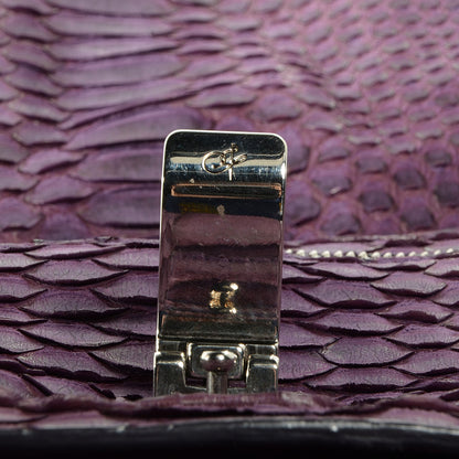 Proenza Schouler Python Medium PS1 Satchel Purple 4 of 15