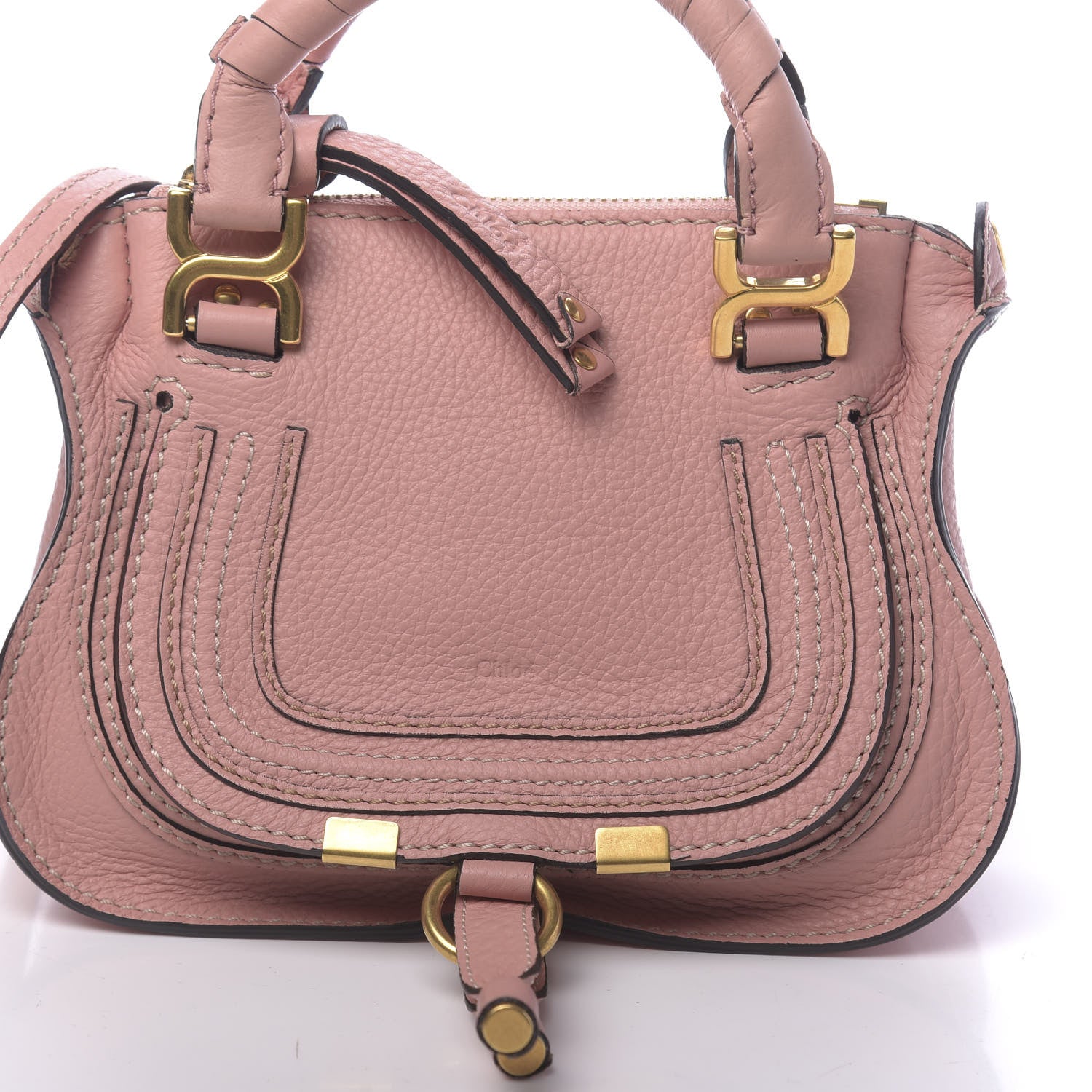 Chloe Calfskin Mini Marcie Satchel Anemone Pink 13 of 13