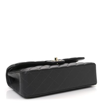 Chanel Lambskin Quilted Medium Double Flap Dark Grey 4 of 10