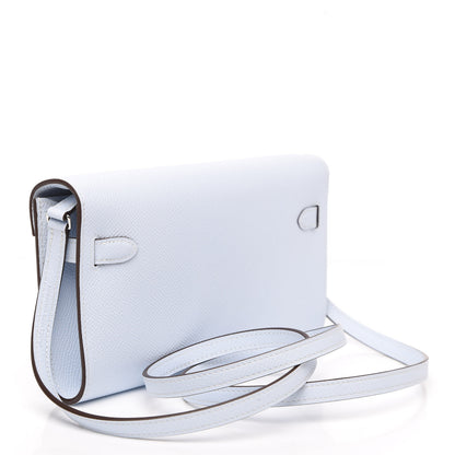 Hermes Epsom Kelly Wallet To Go Bleu Brume 3 of 10