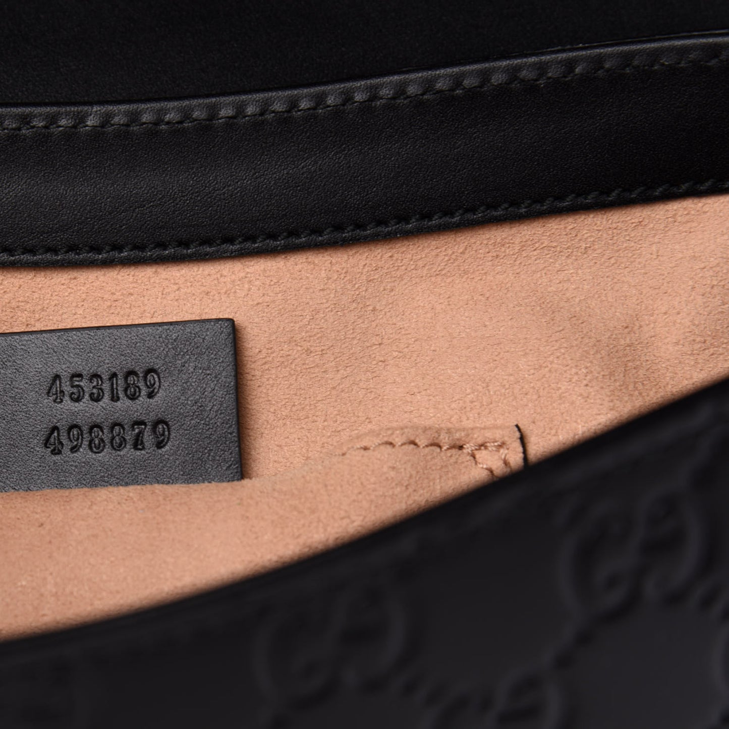 Guccissima Medium Padlock Messenger Shoulder Bag Black