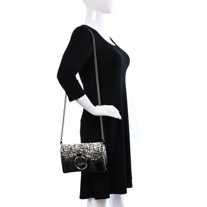 Christian Louboutin Patent Degraloubi RubyLou Clutch Snow Black 2 of 9