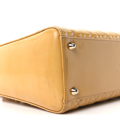 Christian Dior Patent Cannage Large Lady Dior Beige 9 of 10