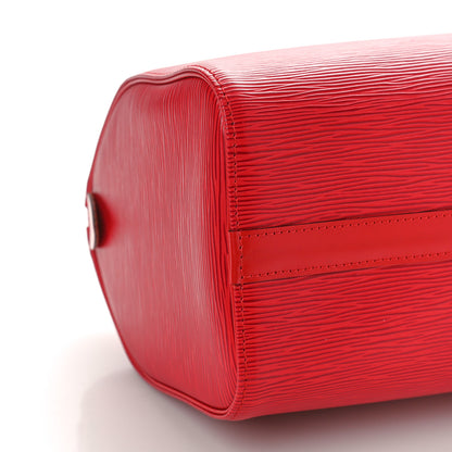 Louis Vuitton Epi Speedy 25 Castillan Red 8 of 9