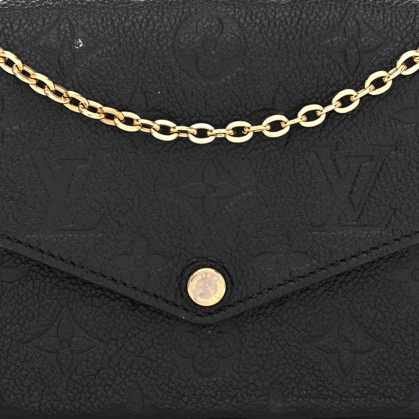 Empreinte Pochette Felicie Chain Wallet Black
