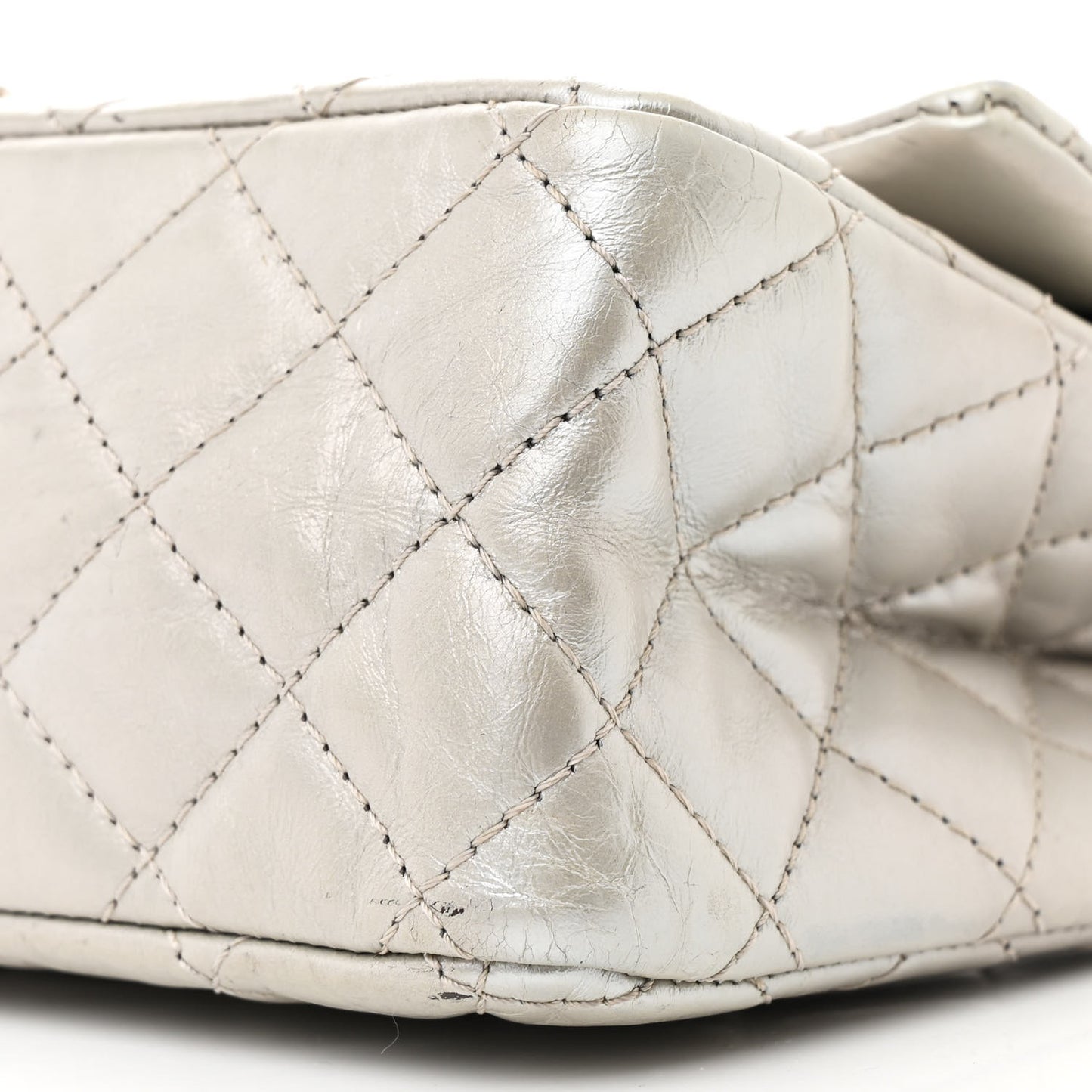 Metallic Lambskin Quilted 2.55 Reissue 226 Flap Silver