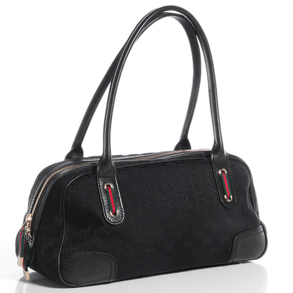 Gucci Monogram Small Princy Satchel Black 3 of 7