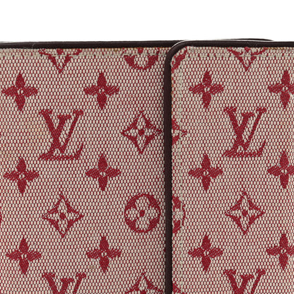 Louis Vuitton Mini Monogram Lin Compact Wallet Cherry 8 of 9