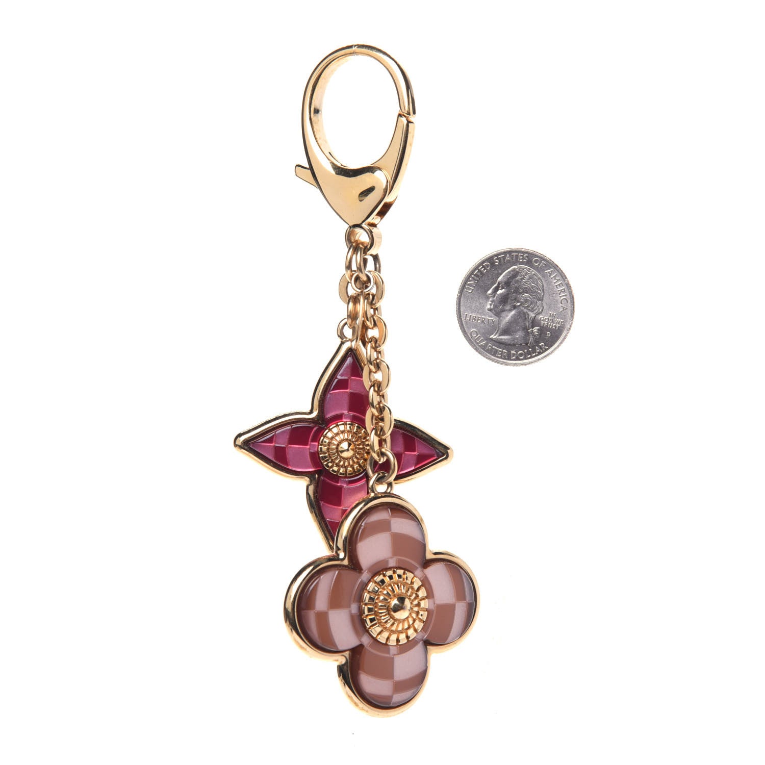 Louis Vuitton Metal Resin Mosaique Bag Charm Rouge Fauviste 2 of 3