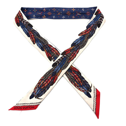 Louis Vuitton Silk Love Birds BB Bandeau Blue 1 of 4