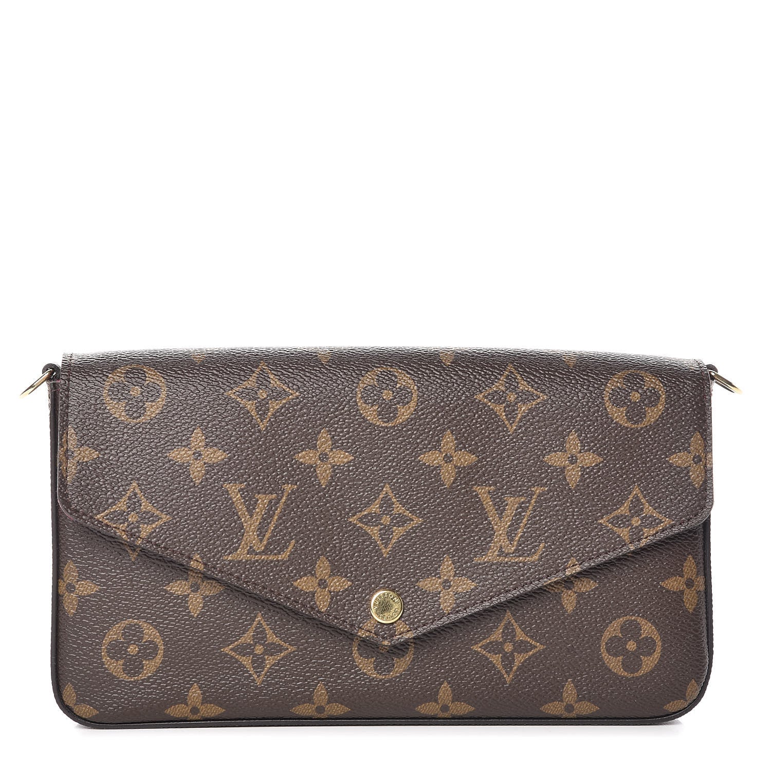 Louis Vuitton Monogram Pochette Felicie Chain Wallet Fuchsia 1 of 9