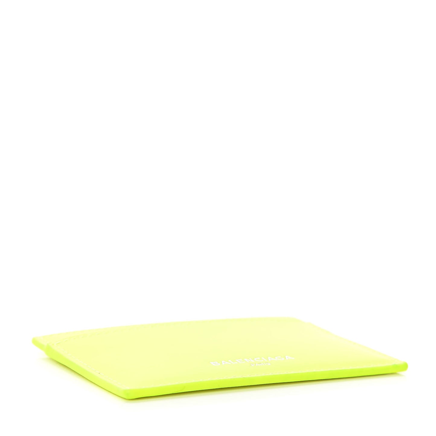 Textured Calfskin Everyday Multi Card Case Jaune Fluo