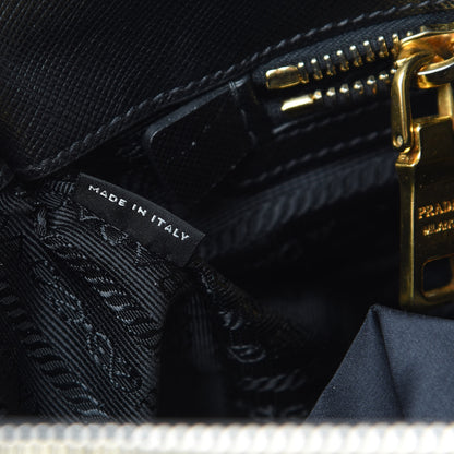 Prada Saffiano Medium Galleria Double Zip Tote Black 9 of 17