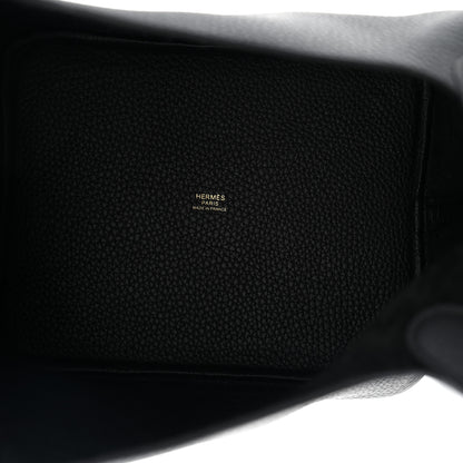 Hermes Taurillon Clemence Picotin Lock 22 MM Black 5 of 10