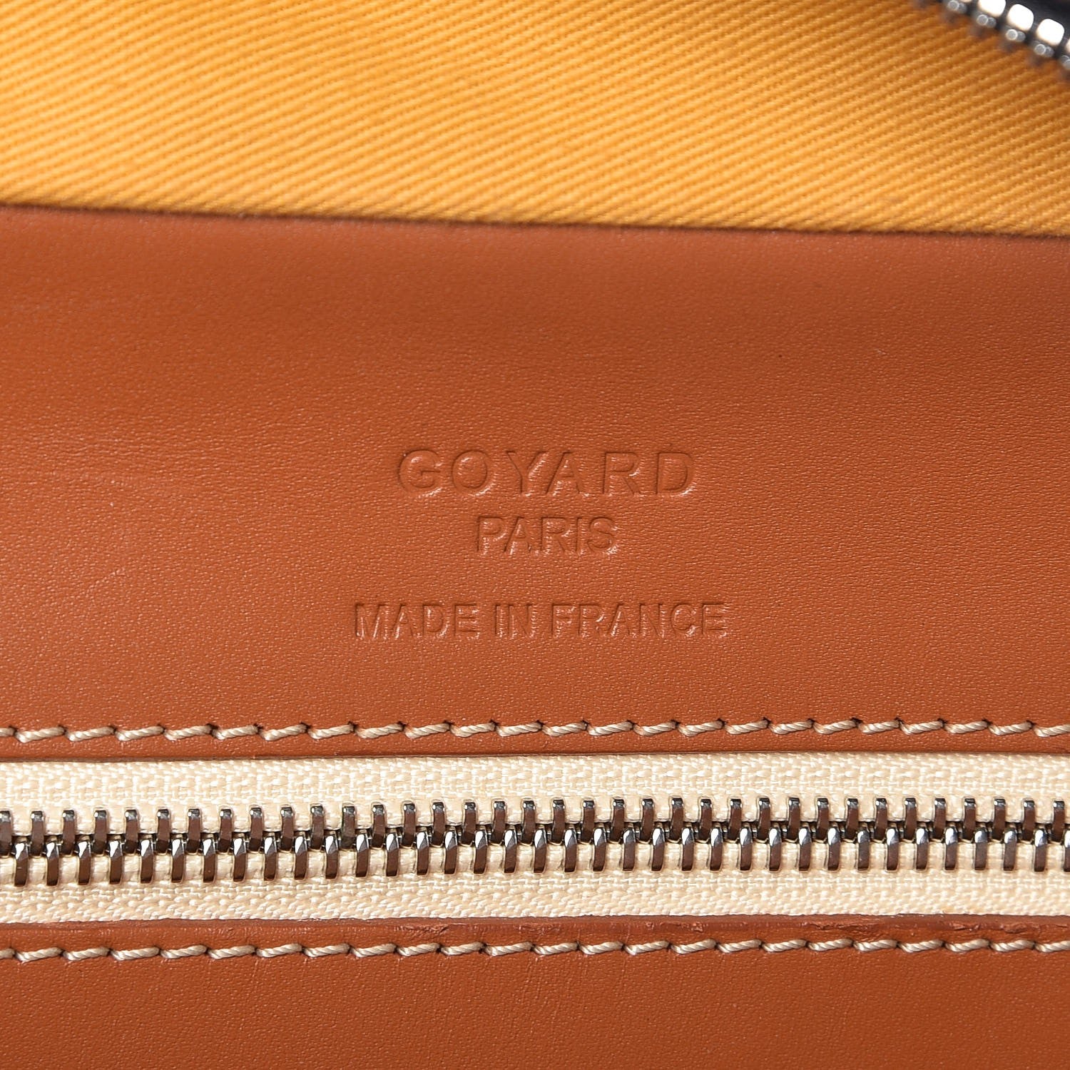 Goyard Chevron Ambassade MM Briefcase Black Gold 6 of 10