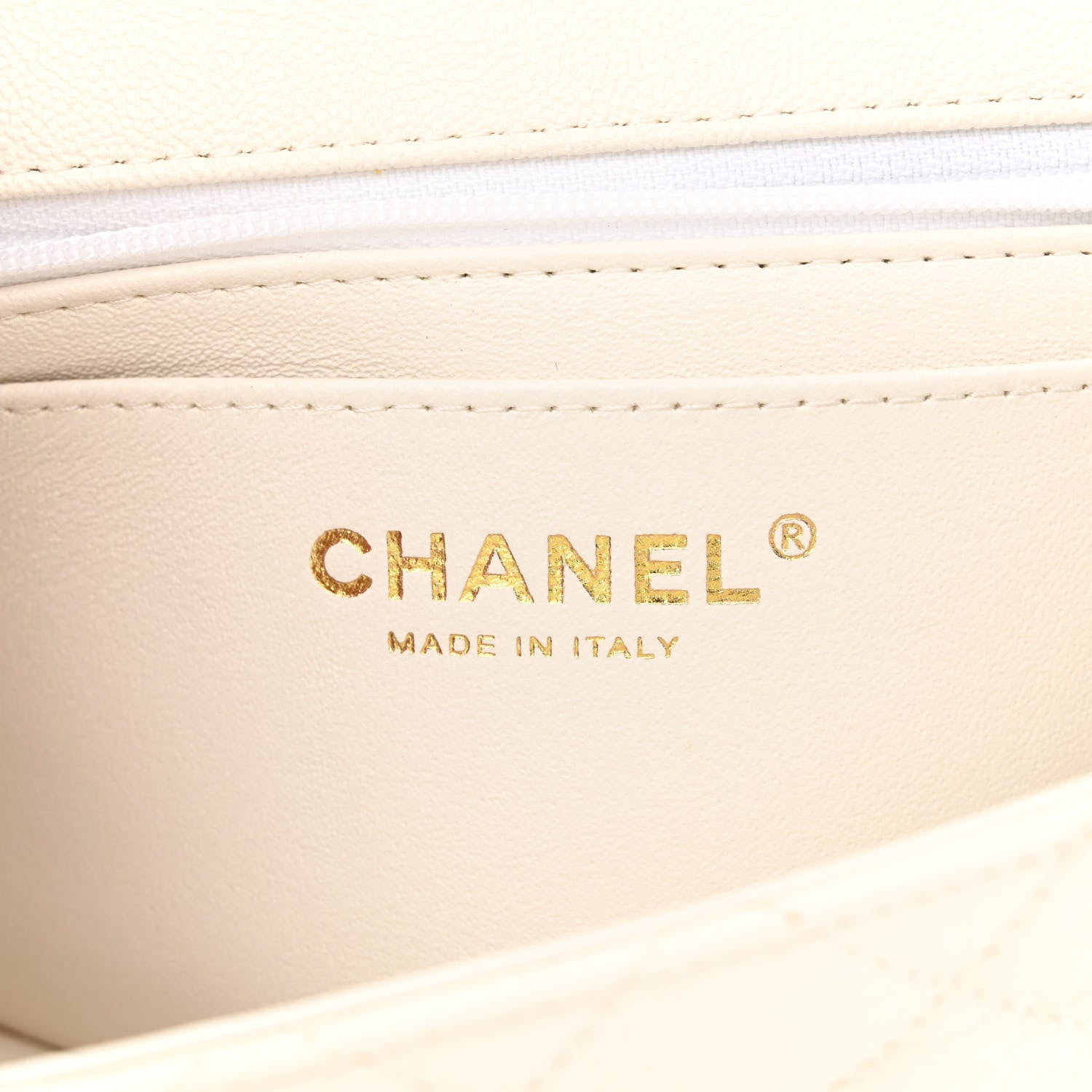 Chanel Caviar Quilted Mini Top Handle Rectangular Flap White 6 of 10