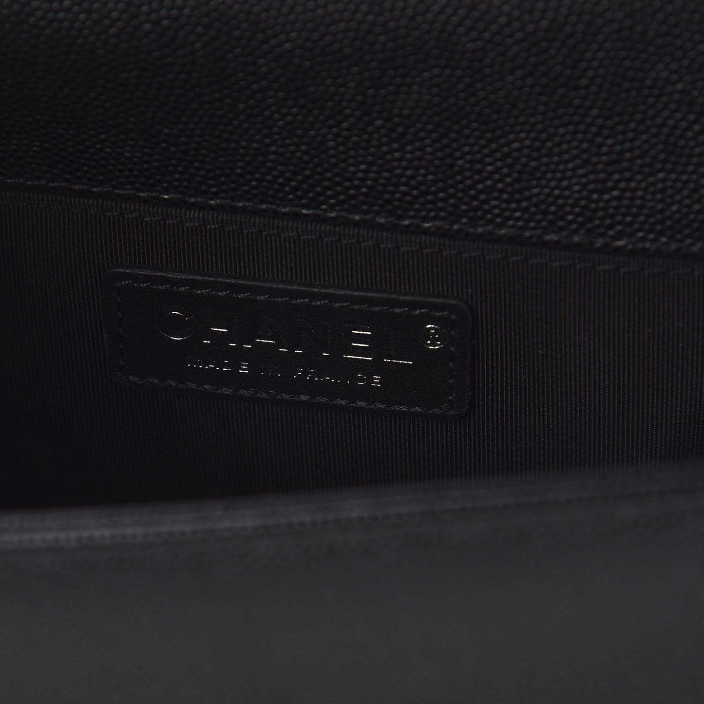 Caviar Quilted Small Boy Flap Black