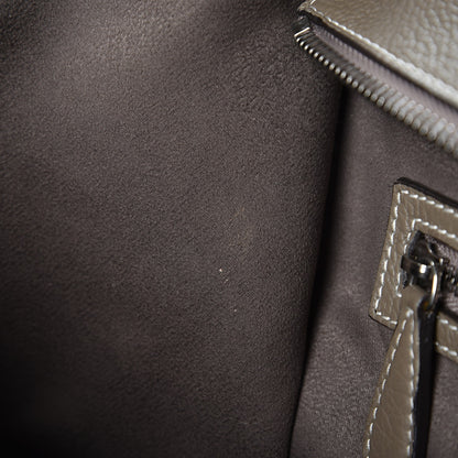 Celine Drummed Calfskin Mini Luggage Souris 8 of 11