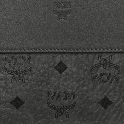 MCM Visetos Medium Aren Shopper Tote Grey 7 of 10