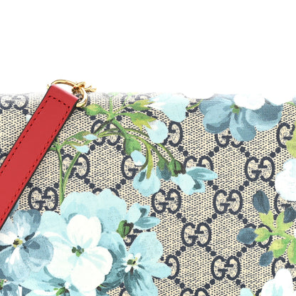 Gucci GG Supreme Monogram Blooms Chain Wallet Blue 7 of 12