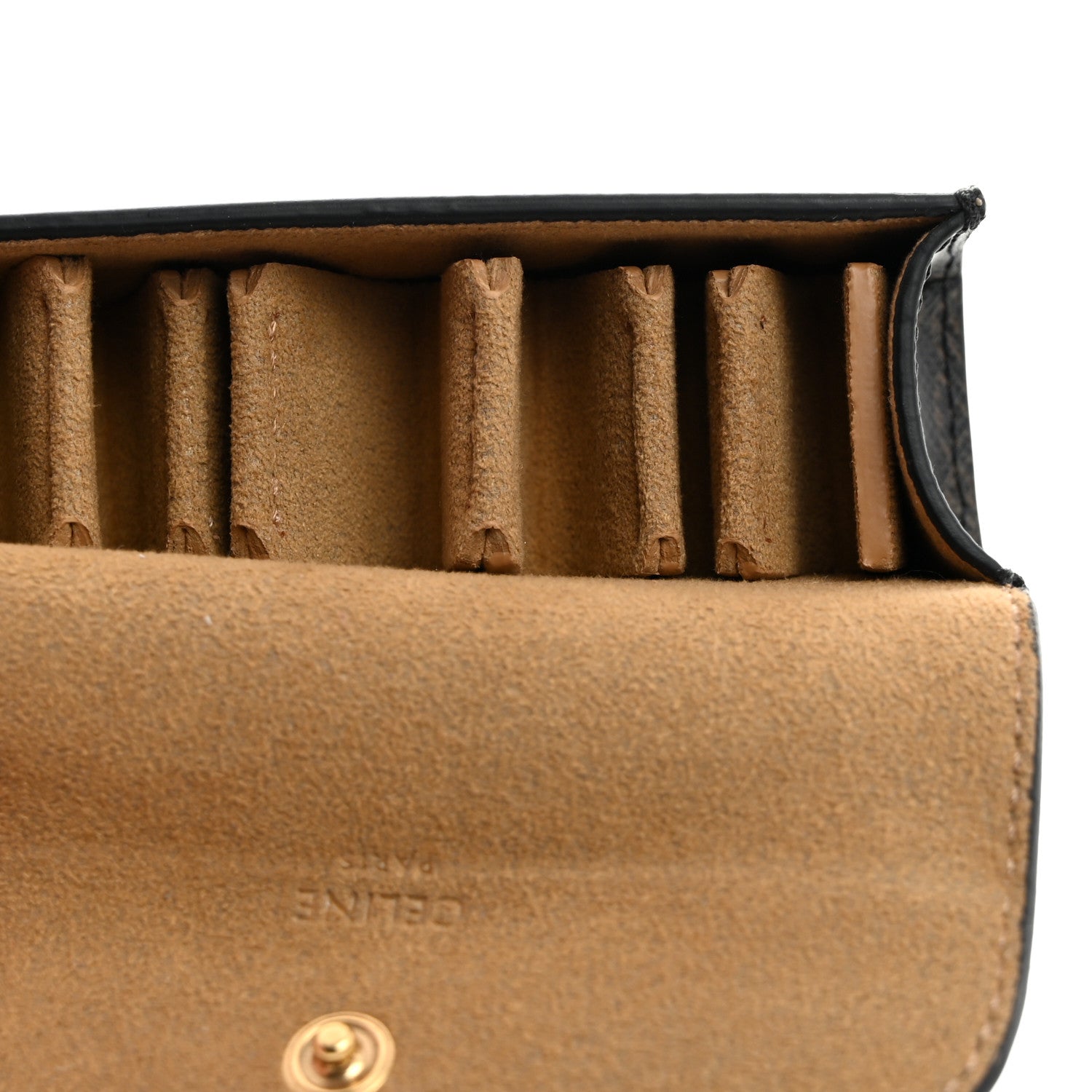Celine Triomphe Canvas Ring Case Black 6 of 10