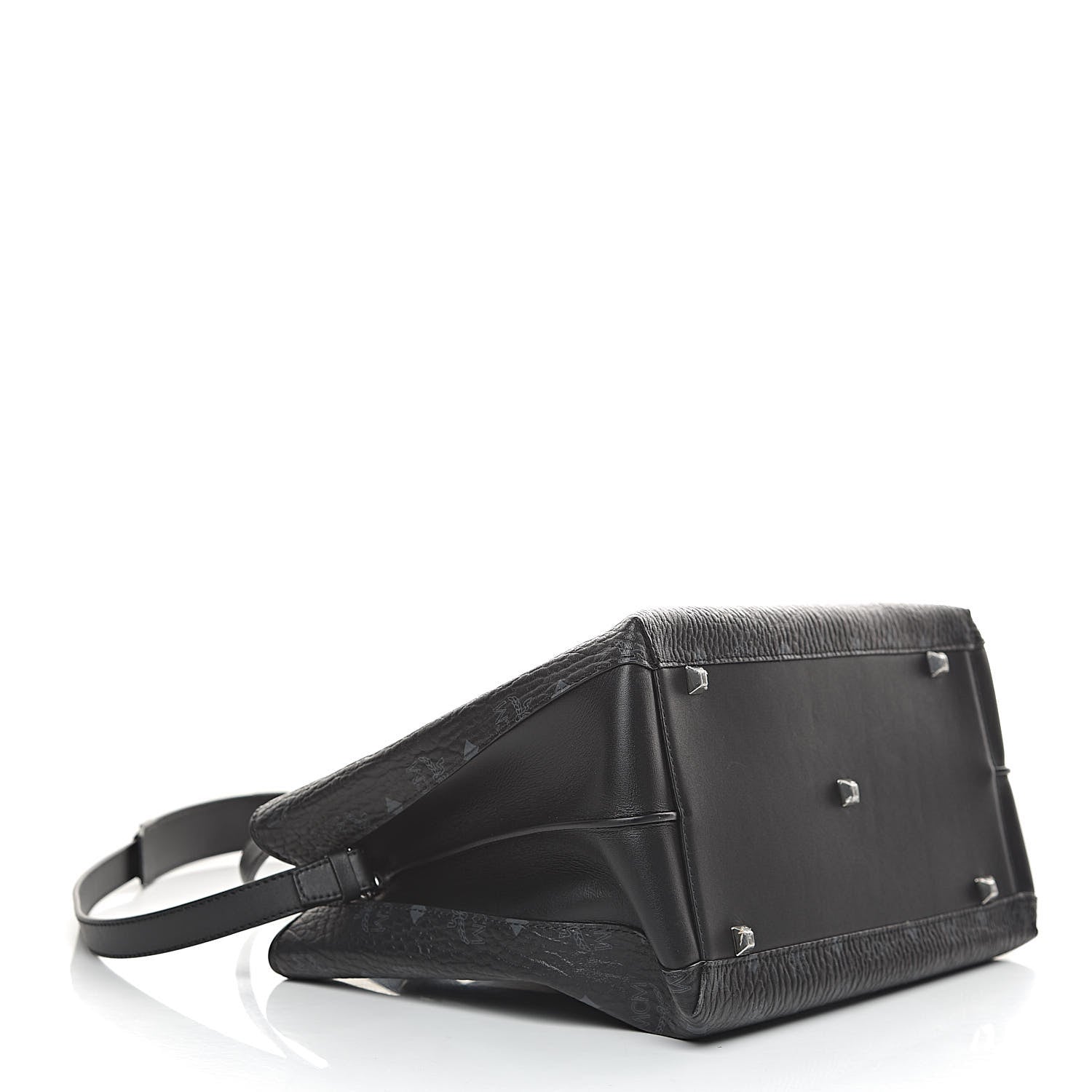 MCM Visetos Large Essential Tote Black 4 of 10