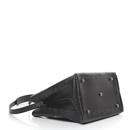 MCM Visetos Large Essential Tote Black 4 of 10