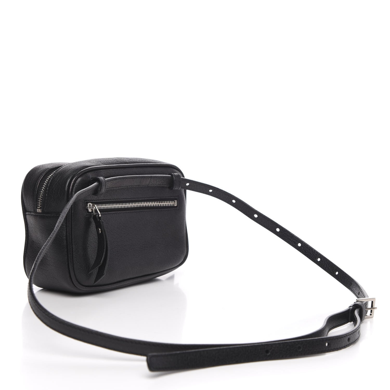 Saint Laurent Lambskin Monogram Lou Belt Bag Black 3 of 13