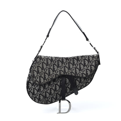 Christian Dior Monogram Saddle Bag Black 1 of 11