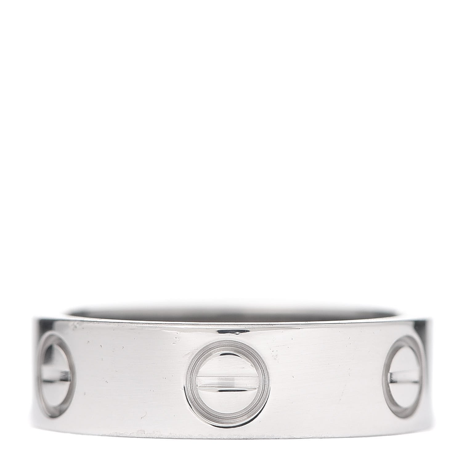 Cartier 18K White Gold 5.5mm LOVE Ring 52 6 3 of 4