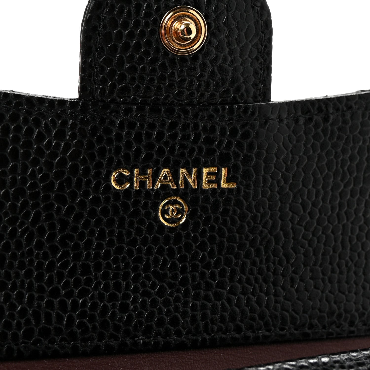 Chanel Caviar Quilted Compact Flap Wallet Black 6 of 9