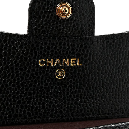 Chanel Caviar Quilted Compact Flap Wallet Black 6 of 9