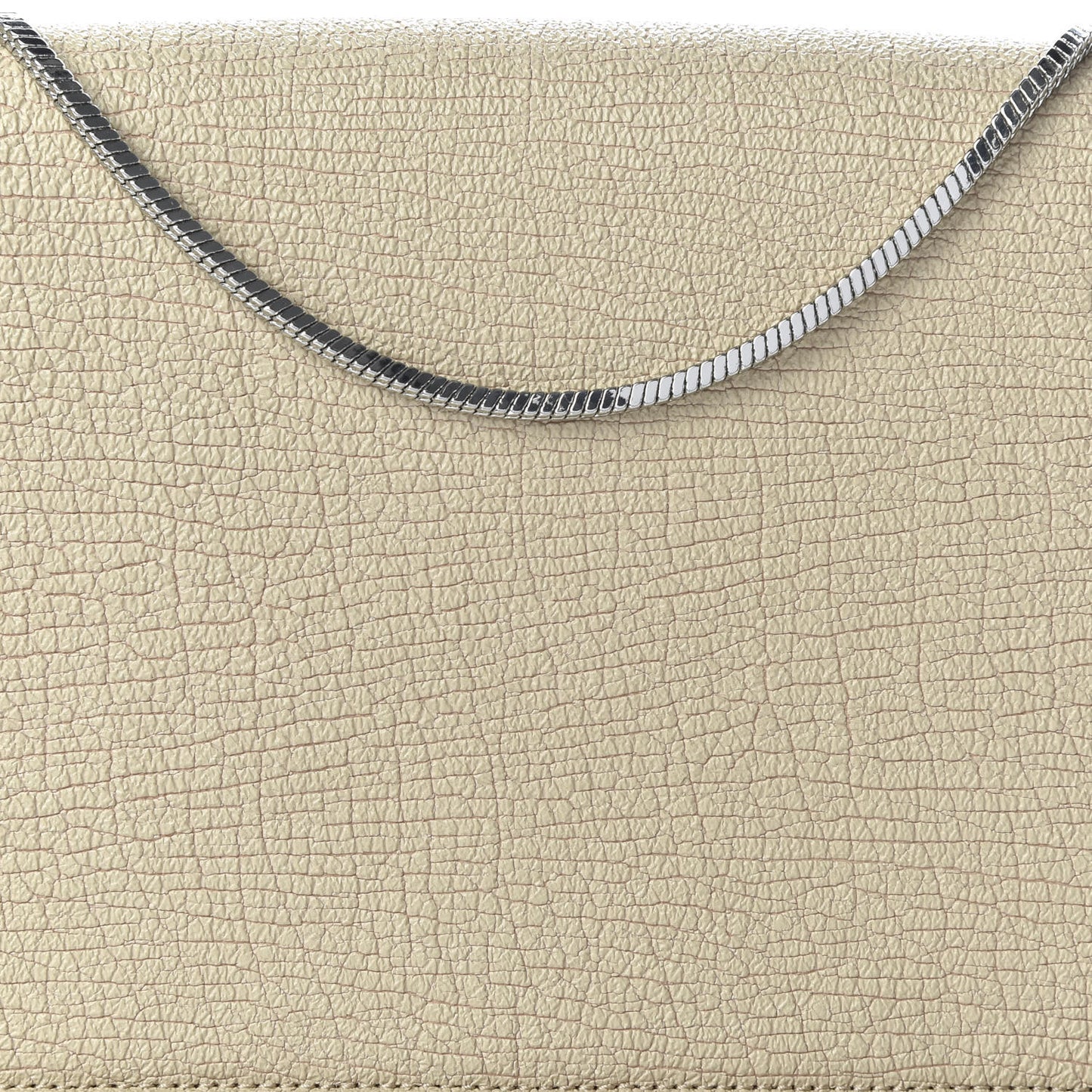 3.1 Textured Calfskin Soleil East West Shoulder Bag Nougat
