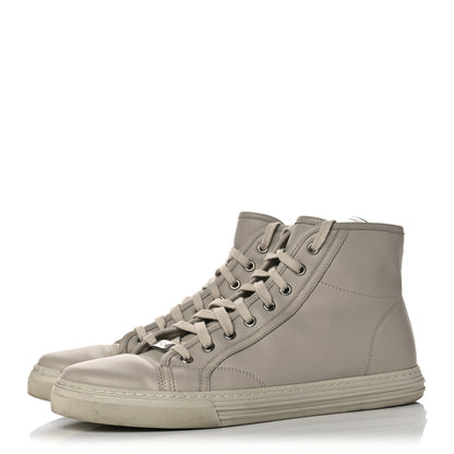 Gucci Calfskin Mens High Top Sneakers 8 Mystic White 3 of 18