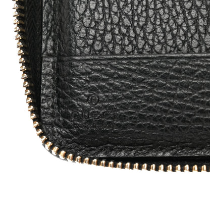 Gucci Dollar Calfskin Medium Swing Zip Around Wallet Black 8 of 9