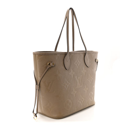 Louis Vuitton Empreinte Monogram Giant Neverfull MM Tourterelle 4 of 10